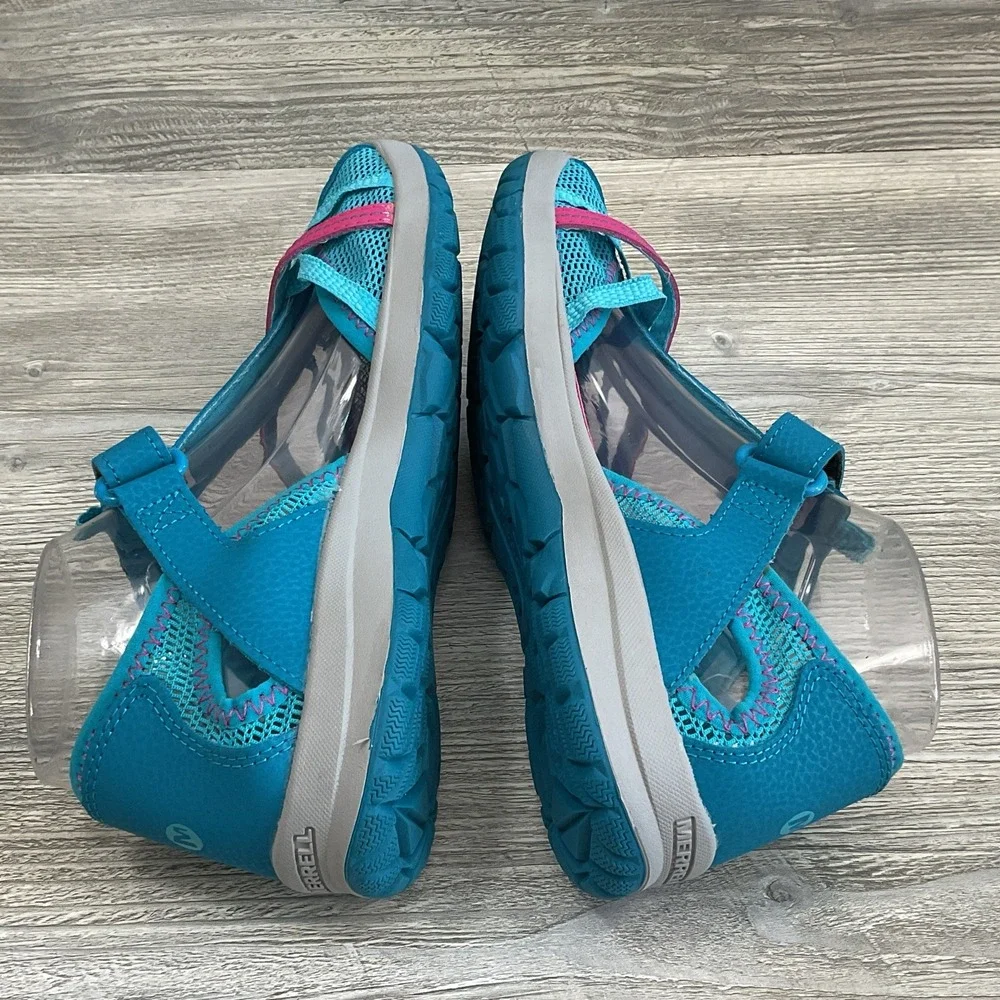 Merrell Dragonfly Sports Sandals Kids Youth Girls MK164456 Turquoise Size 7 M